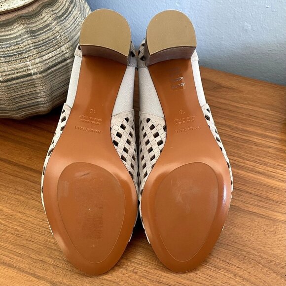 Aquatalia Shari Perforated Suede Open-Toe Booties - Picture 6 of 10